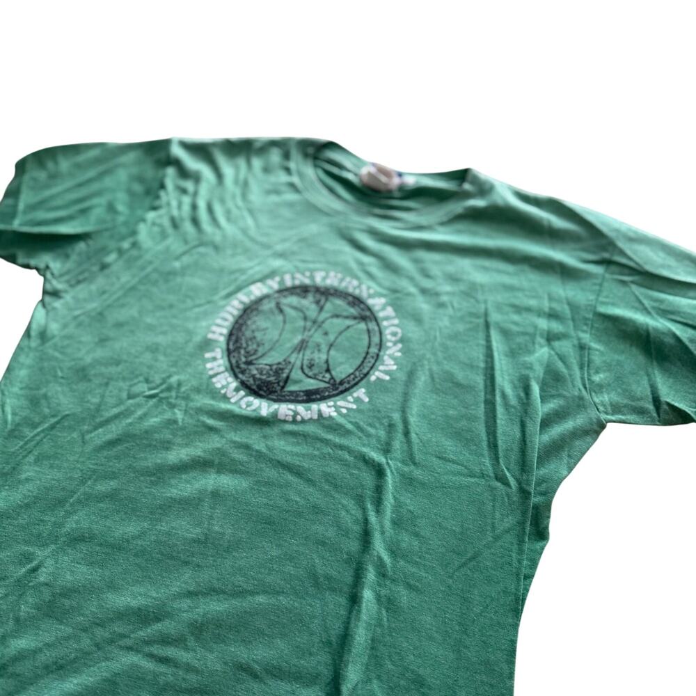 Y2K Hurley International Green Graphic T-Shirt Large Surf Skate Size L